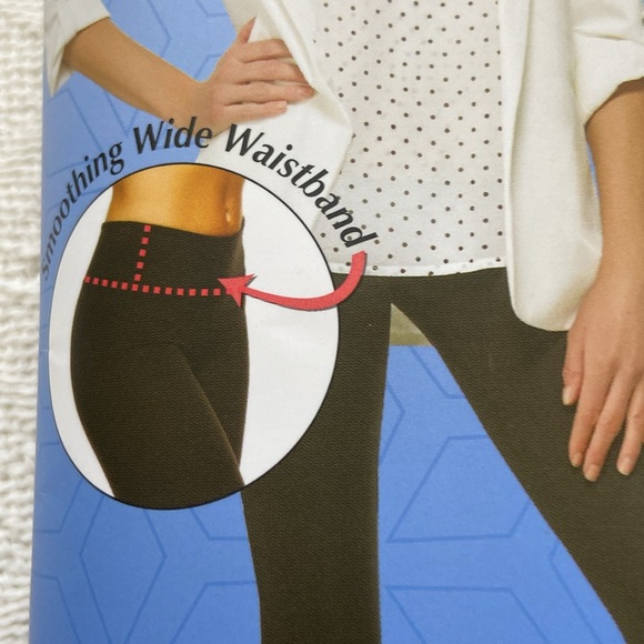 FELINA 2- PACK WOMEN WIDE WAISTBAND SUEDED LIGHTWEIGHT LEGGINGS - Picture 4 of 8